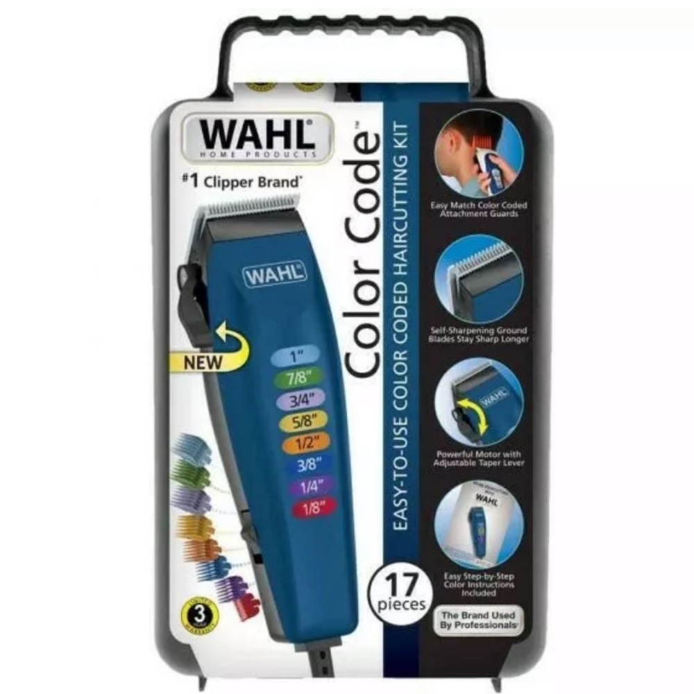 Wahl Color Code Clipper - 17 Pieces - Combo